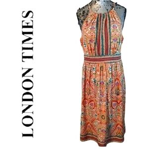 London Times Halter Sun Dress